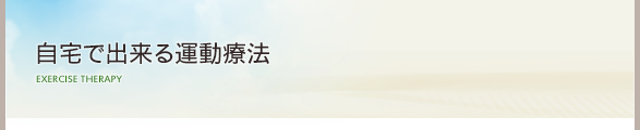 上尾 整体・鍼灸 自宅で出来る運動療法